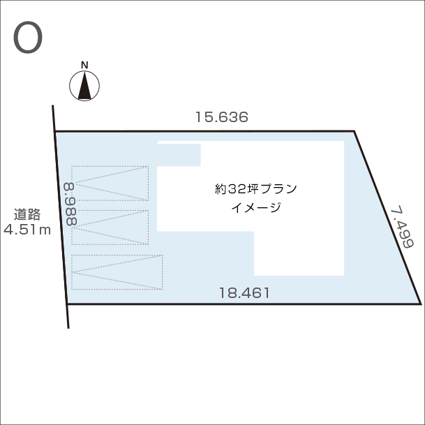 O土地区画